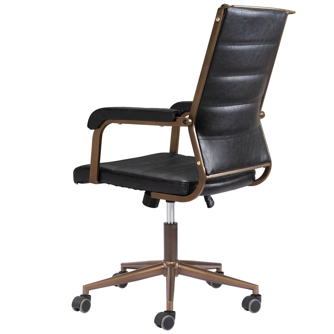 ZUO Office UNION VINTAGE BLACK DESK CHAIR 7 ZUO Office UNION VINTAGE BLACK DESK CHAIR