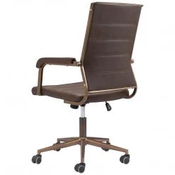 ZUO UNION VINTAGE BROWN DESK CHAIR Office 13 ZUO UNION VINTAGE BROWN DESK CHAIR Office