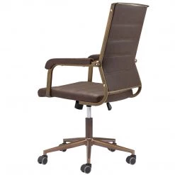 ZUO UNION VINTAGE BROWN DESK CHAIR Office 14 ZUO UNION VINTAGE BROWN DESK CHAIR Office