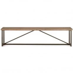 MOES UPCYCLED PINE DINING BENCH Furniture