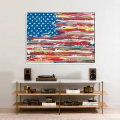 L ART "USA" CANVAS ART Wall Art