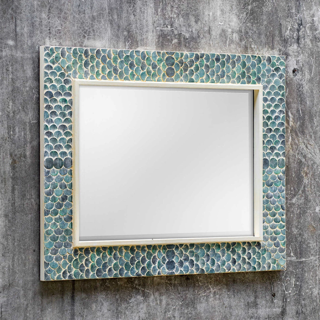 UTTERMOST BLUE SCALES MIRROR Mirrors 5 UTTERMOST BLUE SCALES MIRROR Mirrors