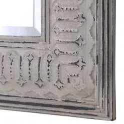 UTTERMOST Mirrors COZETTE AGED WHITE EMBOSSED MIRROR 8 UTTERMOST Mirrors COZETTE AGED WHITE EMBOSSED MIRROR