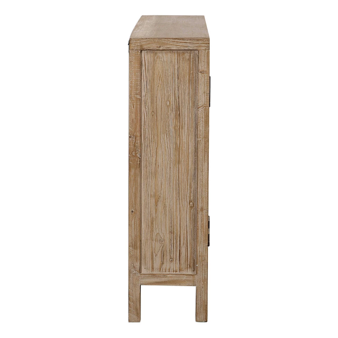 UTTERMOST RUSTIC MIRRORED DIAMOND CONSOLE CABINET 6 UTTERMOST RUSTIC MIRRORED DIAMOND CONSOLE CABINET
