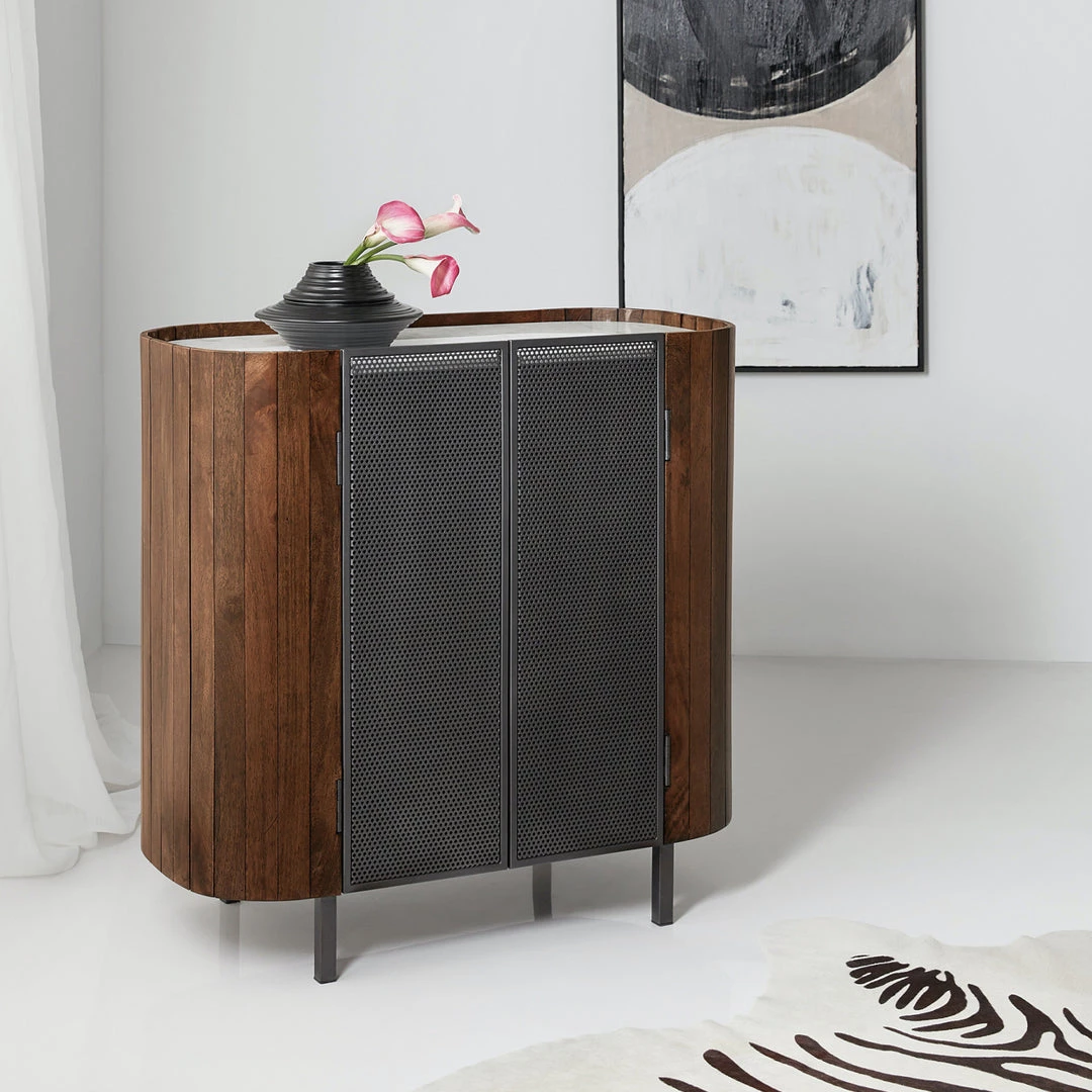 HOOKER VANCOUVER PILL SHAPED CABINET 3 HOOKER VANCOUVER PILL SHAPED CABINET