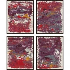 L ART Wall Art "VELOURS VIOLET" CANVAS ART SERIES