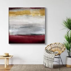 L ART Wall Art "VELVET MOOD" GOLD EMBELLISHED GLASS COAT ART