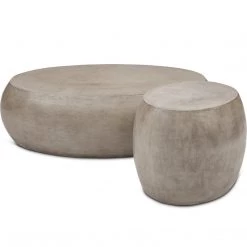 URBIA RIVERSTONE CONCRETE END TABLE Living Room 10 URBIA RIVERSTONE CONCRETE END TABLE Living Room