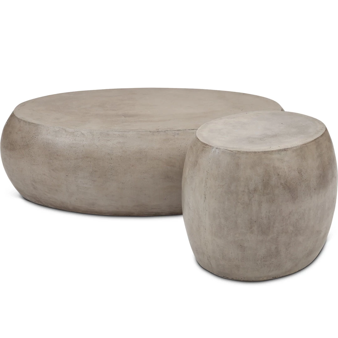 URBIA RIVERSTONE CONCRETE END TABLE Living Room 5 URBIA RIVERSTONE CONCRETE END TABLE Living Room
