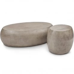 URBIA Living Room RIVERSTONE CONCRETE COFFEE TABLE