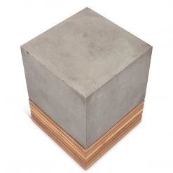 URBIA Living Room KOBE CONCRETE + TEAK STOOL 10 URBIA Living Room KOBE CONCRETE + TEAK STOOL