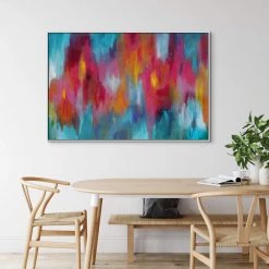 L ART "VIBRANT SUMMER DREAM" CANVAS ART Wall Art