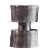 MOES VICTOR ANTIQUE NICKEL ALUMINUM ACCENT TABLE