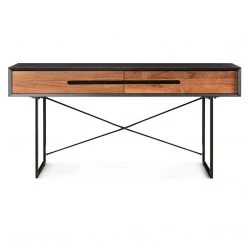 MOES Furniture VIENNA TEAK TWO DRAW CONSOLE TABLE