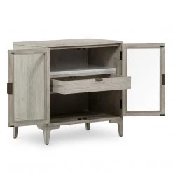 FOUR HANDS Furniture VIGGO VINTAGE WHITE OAK CABINET NIGHTSTAND