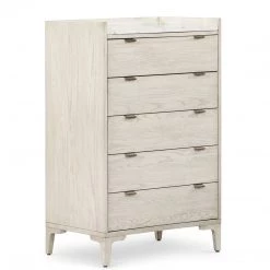 FOUR HANDS VIGGO VINTAGE WHITE OAK TALL CHEST