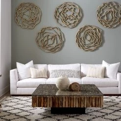 PHILLIPS COLLECTION VINE WALL FLOWER Wall Sculptures + Decor