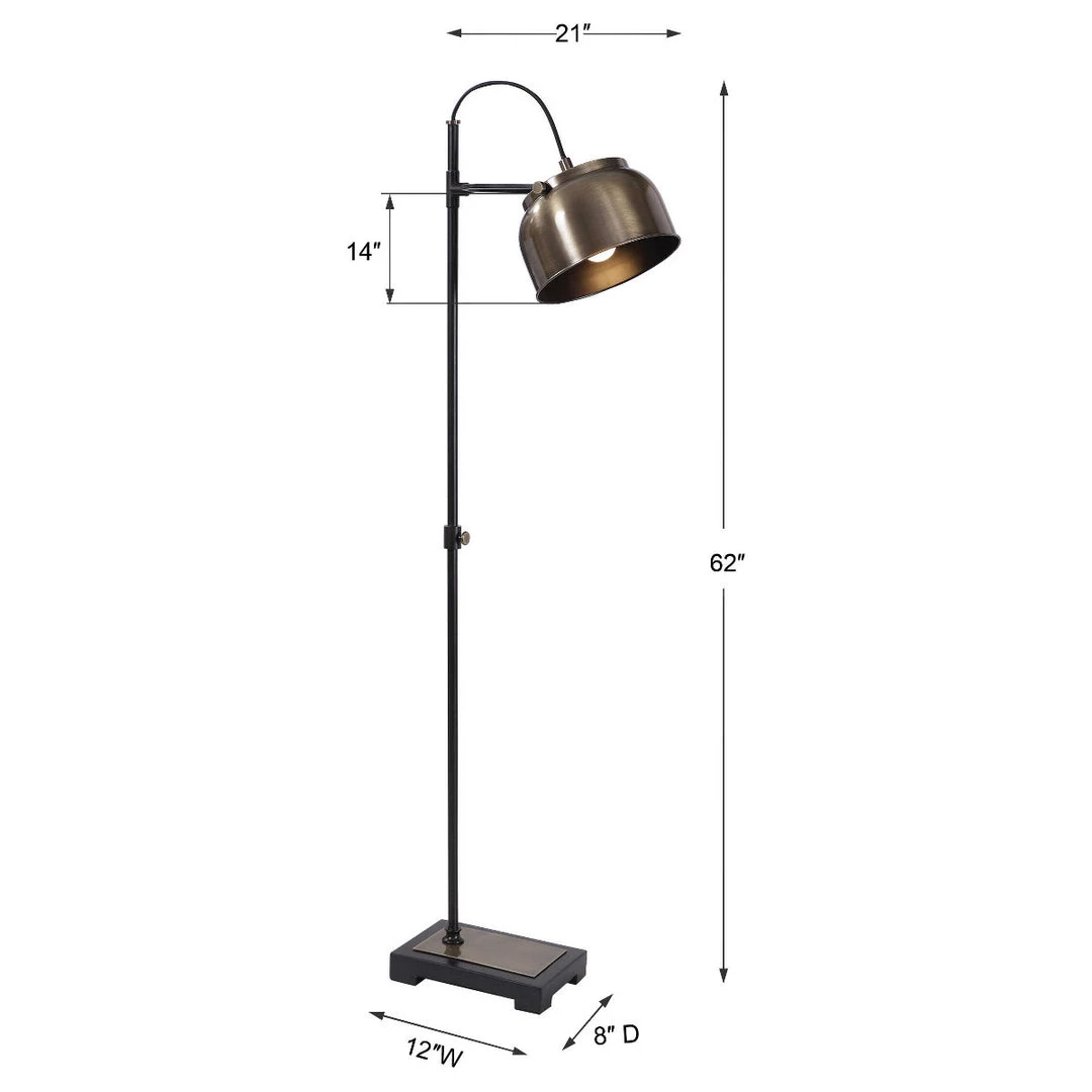 UTTERMOST Lighting VINTAGE BRASS INDUSTRIAL FLOOR LAMP 7 UTTERMOST Lighting VINTAGE BRASS INDUSTRIAL FLOOR LAMP