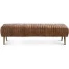 MOES Furniture VINTAGE SADDLE LEATHER BEDROOM BENCH