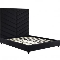 TOV Furniture VIVI BLACK VELVET BED