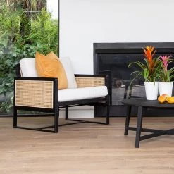 DOVETAIL Furniture VIZCAYA CANE CHAIR