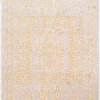 SURYA NICHELLE RUG: YELLOW, ICE BLUE, BEIGE