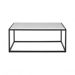UTTERMOST VOLA WHITE MARBLE TOP COFFEE TABLE Furniture