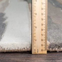 SURYA TEXTURED HORIZON WOOL RUG: SANDSTONE