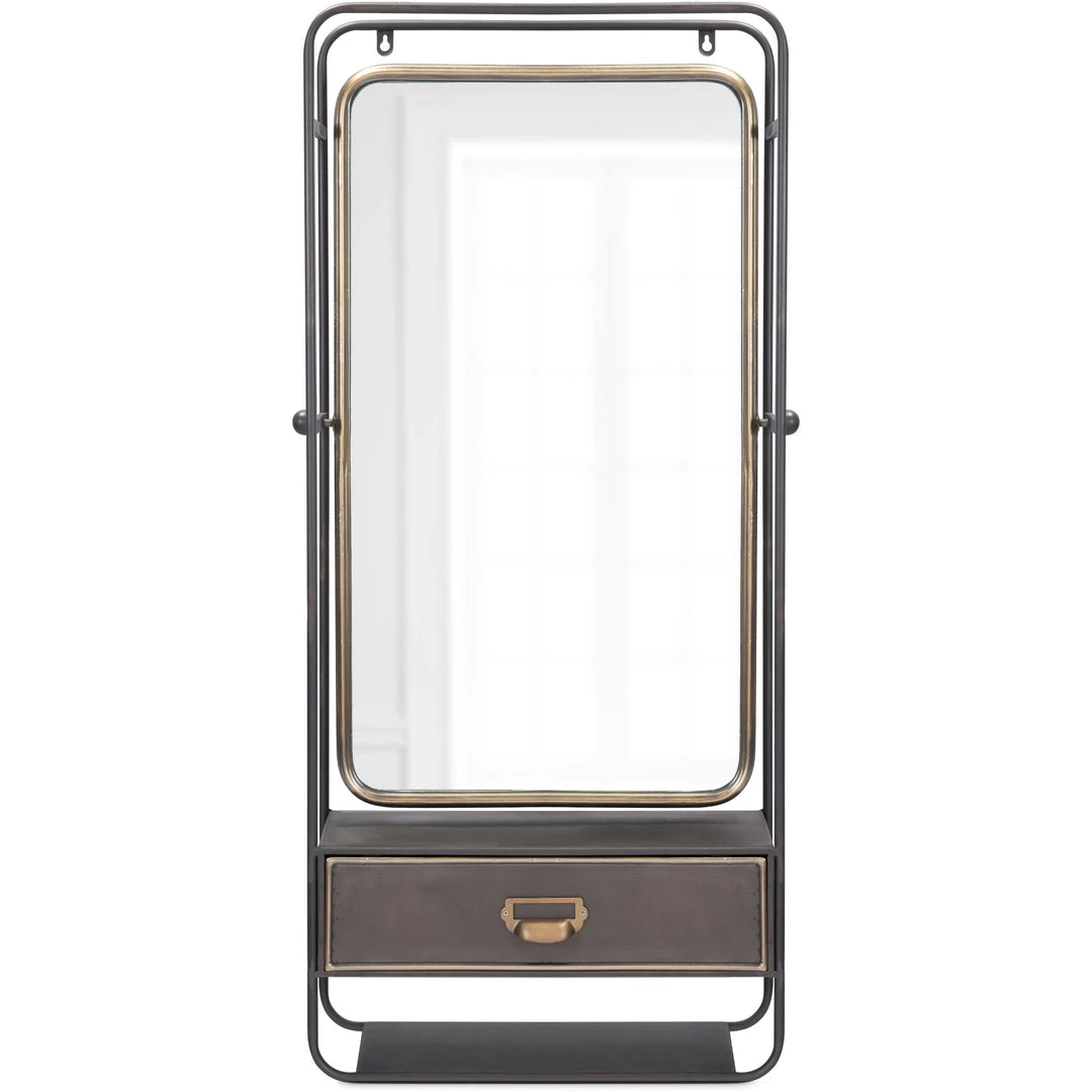 ZUO WATSON INDUSTRIAL STORAGE WALL MIRROR Mirrors 1 ZUO WATSON INDUSTRIAL STORAGE WALL MIRROR Mirrors