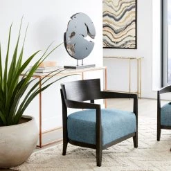 MOES WEATHERED GREY TEAK DISK ON STAND