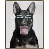 L ART Wall Art "WEIRD DOG" CANVAS ART
