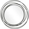 UTTERMOST WHIRLWIND BLACK IRON ROUND MIRROR