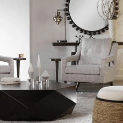 UTTERMOST WHITE DIAMOND STONE SCULPTURES | SET OF 3