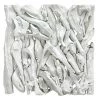 UTTERMOST WHITE DRIFT WOOD WALL TILE Wall Sculptures + Decor