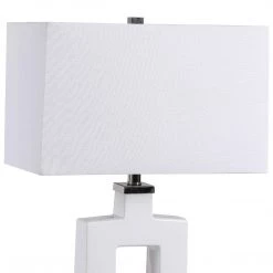 UTTERMOST WHITE OPEN RECTANGULAR CERAMIC LAMP