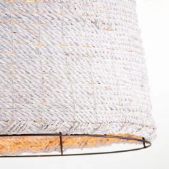 CYAN Lighting WHITE HAND WOVEN SEAGRASS PENDANT