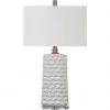 UTTERMOST Lighting WHITE HONEYCOMB CERAMIC OVAL LAMP