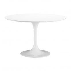 ZUO WILCO 47"RD DINING TABLE: GLOSS WHITE