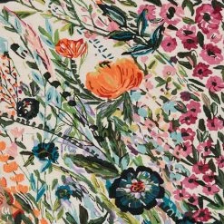 LOLOI WILD BLOOM WOOL RUG: IVORY MULTI