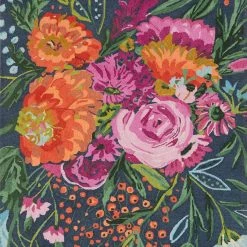 LOLOI WILD BLOOM WOOL RUG: MIDNIGHT MULTI