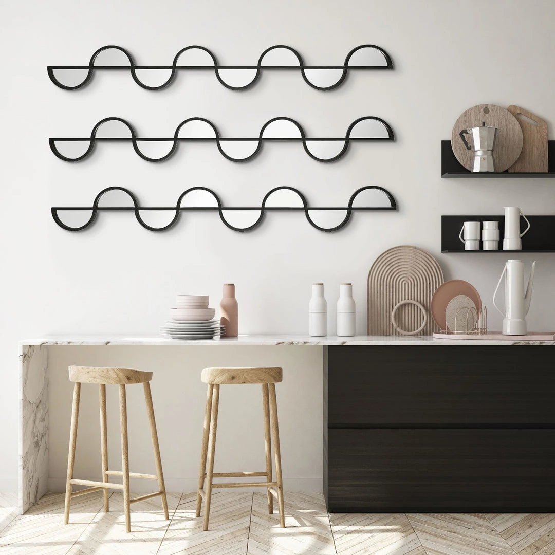 UTTERMOST WISP MIRRORED WALL PANELS | SET OF 3 3 UTTERMOST WISP MIRRORED WALL PANELS | SET OF 3