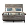 DOVETAIL WREN RUSTIC OAK QUEEN PANEL BED Bedroom