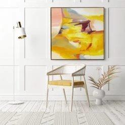 L ART "YELLOW CLAW" CANVAS ART