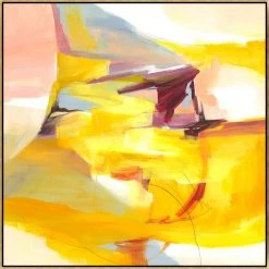 L ART "YELLOW CLAW" CANVAS ART