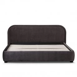 MOES Furniture YOKO CHARCOAL VELVET UPHOLSTERED BED
