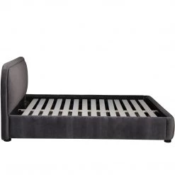 MOES Furniture YOKO CHARCOAL VELVET UPHOLSTERED BED 9 MOES Furniture YOKO CHARCOAL VELVET UPHOLSTERED BED