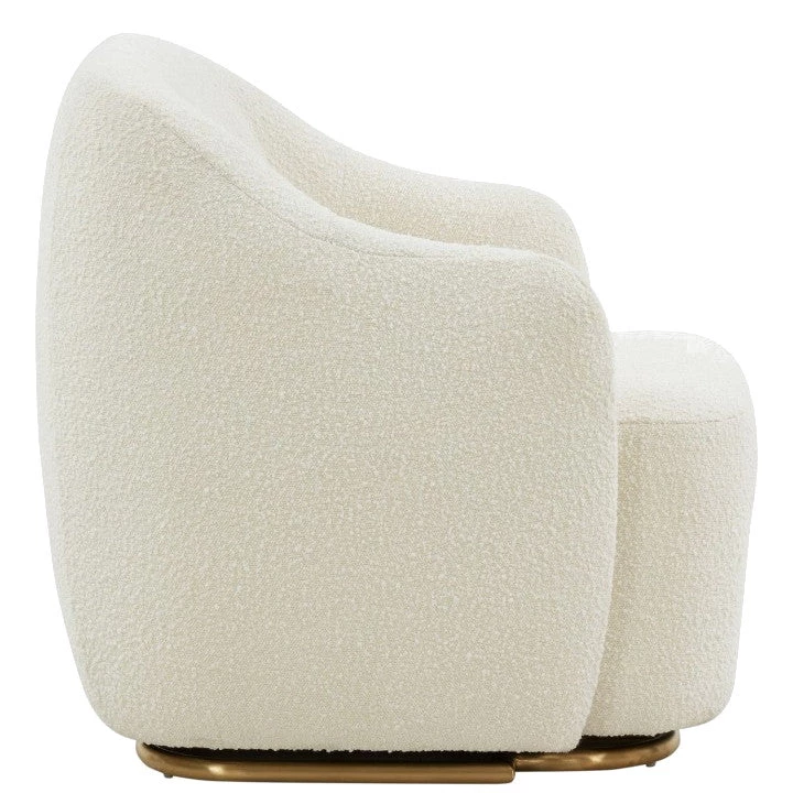 VIG ZAZA IVORY BOUCLÉ SWIVEL CHAIR 3 VIG ZAZA IVORY BOUCLÉ SWIVEL CHAIR