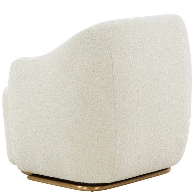 VIG ZAZA IVORY BOUCLÉ SWIVEL CHAIR 4 VIG ZAZA IVORY BOUCLÉ SWIVEL CHAIR