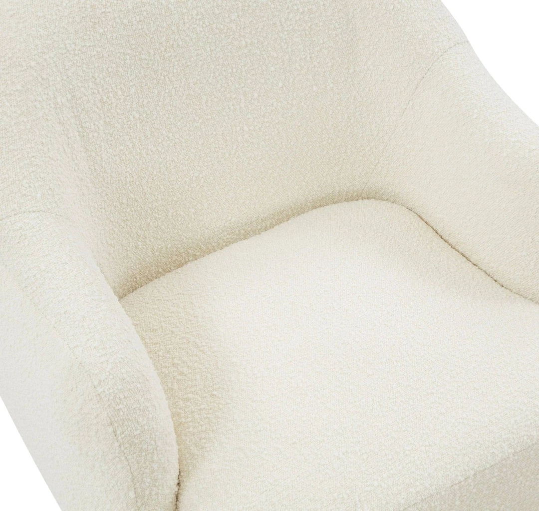 VIG ZAZA IVORY BOUCLÉ SWIVEL CHAIR 5 VIG ZAZA IVORY BOUCLÉ SWIVEL CHAIR