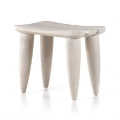 FOUR HANDS Furniture ZURI IVORY TEAK ACCENT STOOL